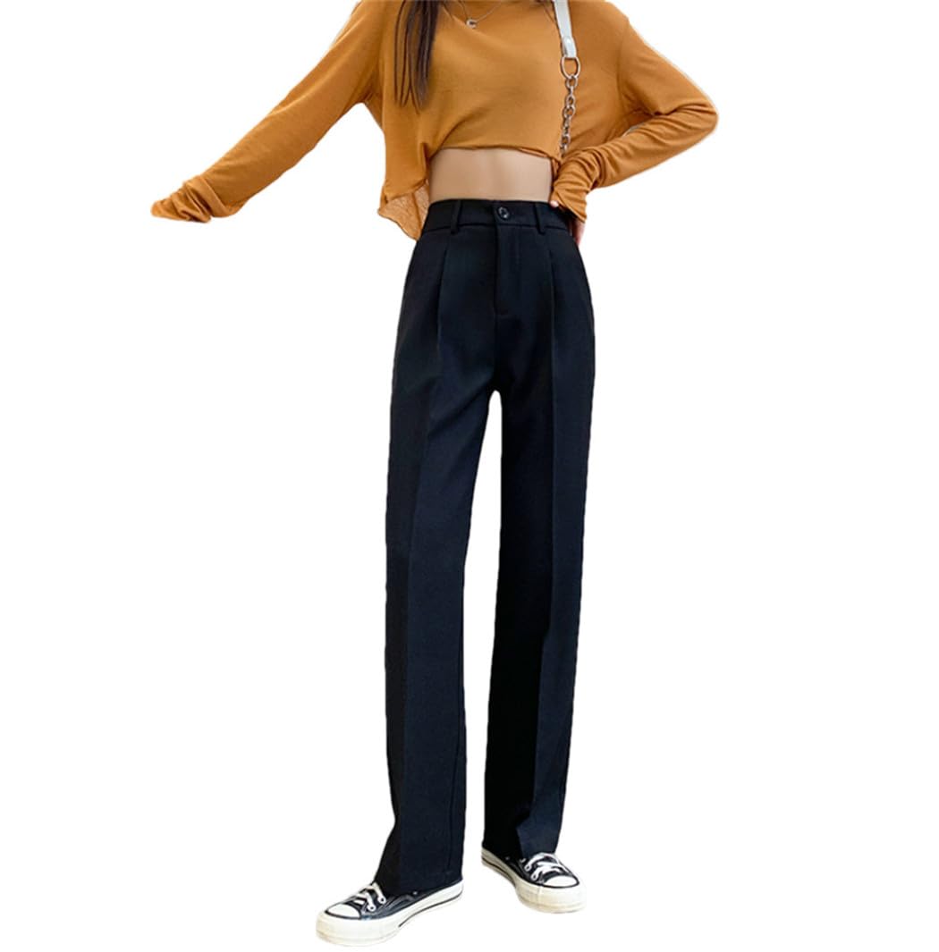 Office Ladies High Waist Harem Pants Women Loose High Waist Suits Pants Female Solid OL Straight Ttrousers
