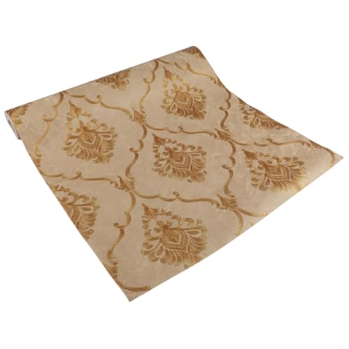 Papel pintado 3D clásico para tapar imperfecciones de la pared con PVC texturizado elegante 3