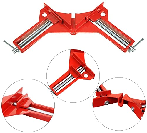 Itian 4 Pack Right Angle Clamp Multifunctional 90 Degree Angle Clamps 90 Degree Aluminium Alloy Positioning Squares for Picture Frames, Boxes, Cabinets by Itian - Image 2