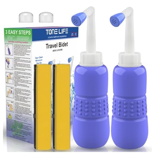 2-pack bärbar bidéspruta – enkel bidéflaska – resebidé – babyresebaddningskit – postpartum perineal vård 450 ml 445 ml kapacitet för Audlt, spädbarn, äldre eller rengöring efter födseln