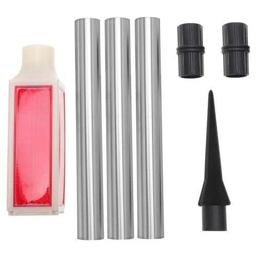 Balises solaires en métal rouge pour un design extérieur durable