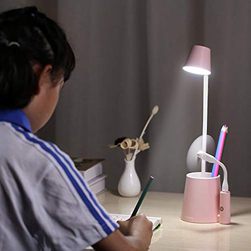 Anself Diodo emissor de luz da lâmpada de mesa proteger dimmable lâmpada de mesa de controle de toqu