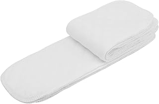 Stoffwindel Baumwolle Waschbar Wiederverwendbar 10 Stück 6-Lagen Saugeinlagen 32x12 cm für Babys 0-2 Jahre Babywindel Öko Frei von Schadstoffen Nachhaltig Reusable Windeln