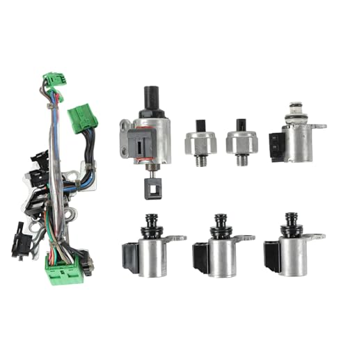 YDMON JF011E RE0F10A CVT Transmission Solenoid Kit, Compatible with Altima Rogue Sentra Caliber 2.0L 2.4L 2.5L, Automotive Transmission Solenoids Valve Sensor Replace Part