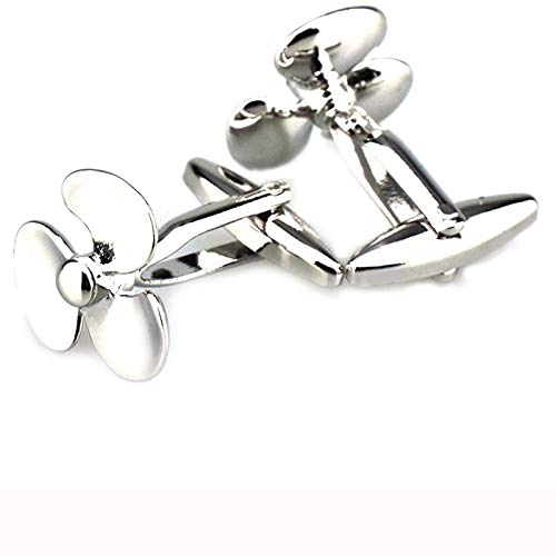 Mancuernillas plateadas estilo elegante para hombre miniatura 1