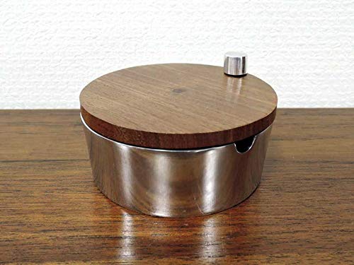 Amazon.co.jp: アルミニウム ウッド アッシュトレイ 灰皿 木製 モダン
