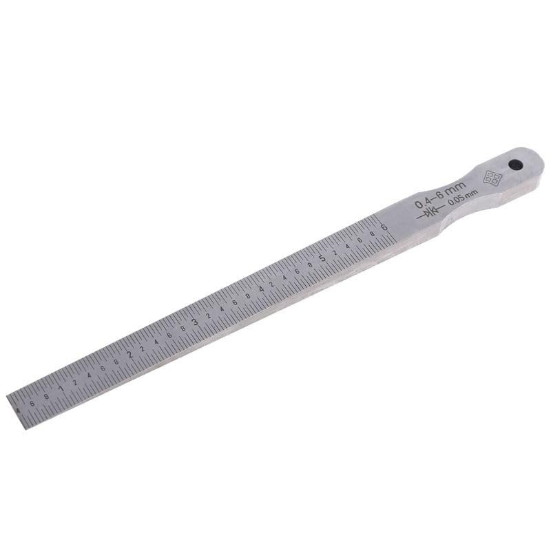 Wedge Feeler Gauge Crack Flatness Layout Insert Wedge Gauge Welding Taper Measure Tool Caliper 1-15mm 0.5-10mm 0.4-6mm(0.4-6mm)