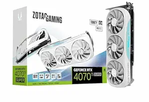 ZOTAC Gaming GeForce RTX 4070 Ti Super Trinity 16GB GDDR6X Graphics Card | 256-bit 21 Gbps Upto 2625 MHz GPU | 3 DP 1 HDMI PCI Express 4.0 16x Interface | 5 Years (3 + 2 Years Extended Warranty)