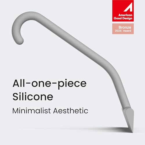 image for dancemoon JustHang Shower Squeegee for Glass Doors, All-One-Piece Sili