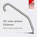 dancemoon JustHang Shower Squeegee for Glass Doors, All-One-Piece Silicone with Built-in Hook Design for Easy Hanging, Household Window Mirror Squeegee for Bathroom, Glass, Kitchen, Tile Wall, Car
