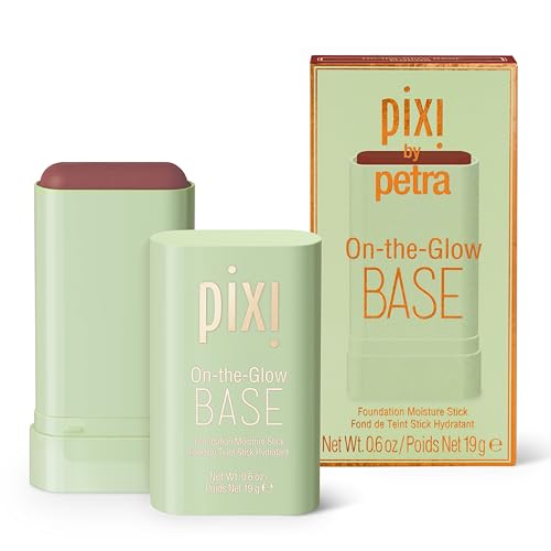 Pixi Beauty On-the-Glow Base | Getönter Feuchtigkeits-Foundation-Stick | Farbton: Cocoa – Sehr Dunkel, Neutral | 19 g / 0,6 oz