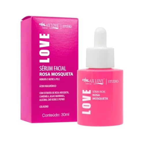 Max Love Sérum Facial Rosa Mosqueta Regenera A Pele -