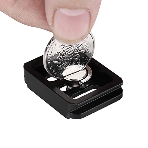 Adaptador de braçadeira de liberação mini portátil de liga de alumínio placa de liberação rápida par