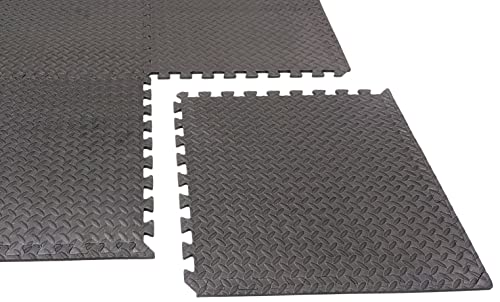 Baldosas de espuma entrelazadas de 1/2 pulgada de grosor para ejercicio - Cojín suave y acolchonado para protección de piso de gimnasio - SciencePurchase (120 pies cuadrados, 30 baldosas) miniatura 7