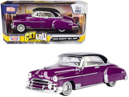 1950 Chevy Bel Air Lowrider Modelo Diecast 1:24