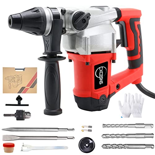 CXCESNS ハンマードリル 電動ハンマドリル 1500W 強力 100V コード式...