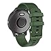 ISABAKE Cinturino per Garmin Vivoactive 3 / Vivoactive 3 Music/Vivomove/Vivomove HR Forerunner 245 645 Music Cinturino in Silicone Morbido a sgancio rapido 20mm per Orologio Garmin-Army Green