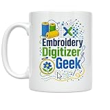 Embroidery Digitizer Geek Coffee Mug - Colorful...