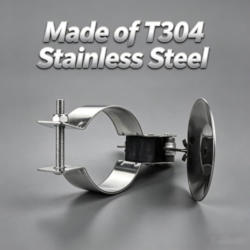 1.75”Exhaust Rain Cap Universal, T304 Stainless Steel Flapper Cover for Vertical Exhaust Pipe, Heavy Duty Tractor Rain Cap 1 3/4 Inch, (JF-1.75inch) by Generic - Used condition - Image 2