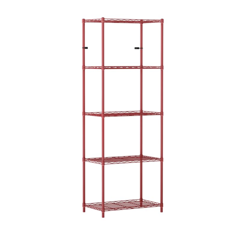 Image of 5-Shelves Heavy Duty Steel Storage Rack | Multipurpose Shelving Unit for Kitchen, Home & Utility