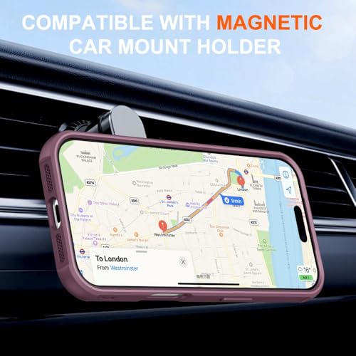 Coque iPhone 15 Pro Max violette de qualité supérieure à bague - 4