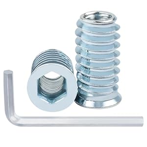 Leryati M6x15 Gewindeeinsätze 40 Stück