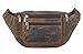 KOMALC Premium Buffalo Leather Fanny Pack Waist Multifunction Hip Bum Bag Travel Pouch for women and men- Adjustable with Multiple Pockets & Sturdy Zippers Ideal for travel Hiking Running And Cycling