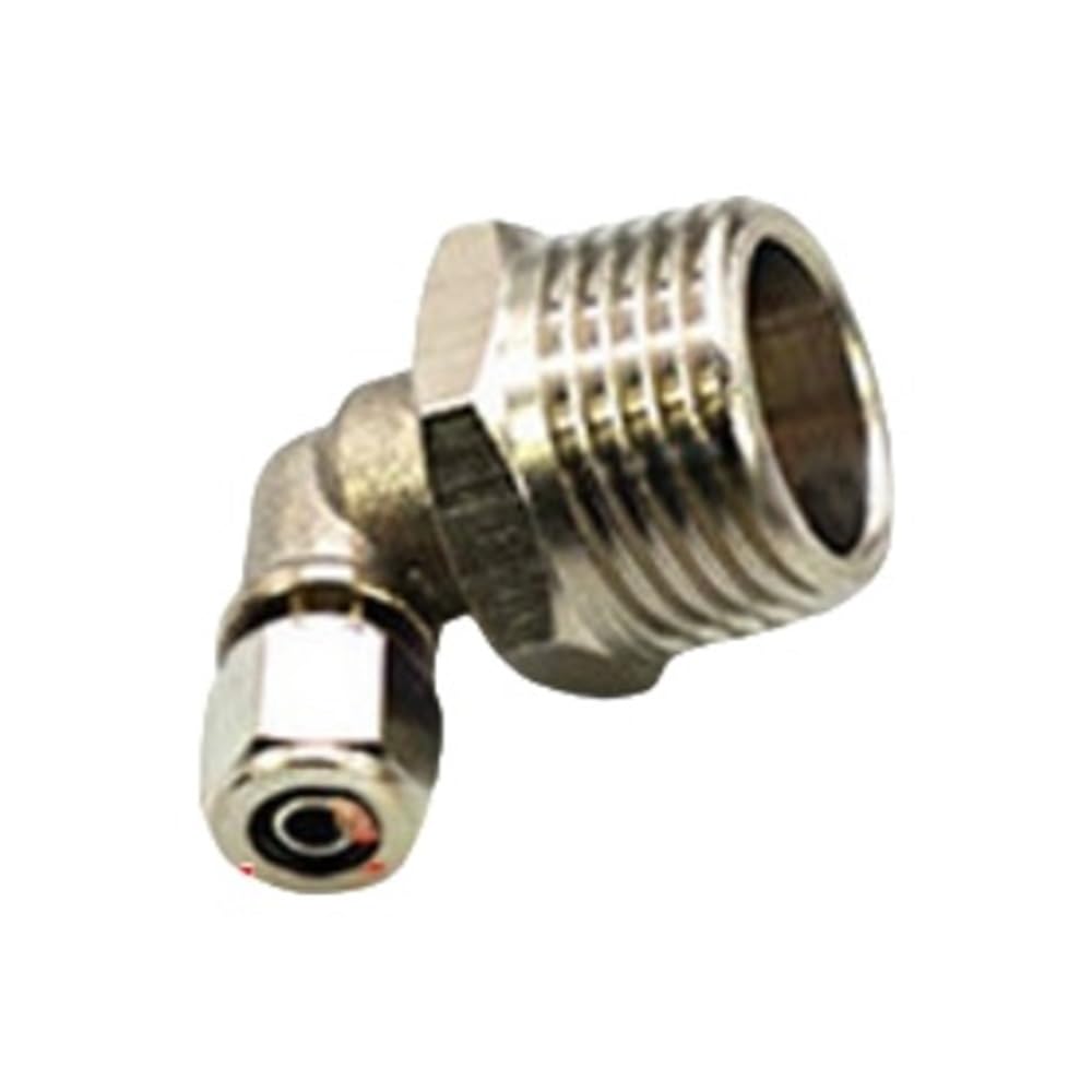 Pipe Hose Connector Pneumatic Connector Elbow Quick Thread Fitting, Male BSP Hose Tightening 1 piece(PL6-04)