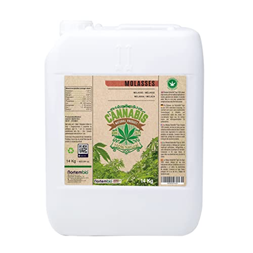 Nortembio Agro Melaza Natural 14 Kg. Especial para Cultivos de Cannabis y Marihuana. Mejora el Crecimiento y Floración. No Sulfurada.