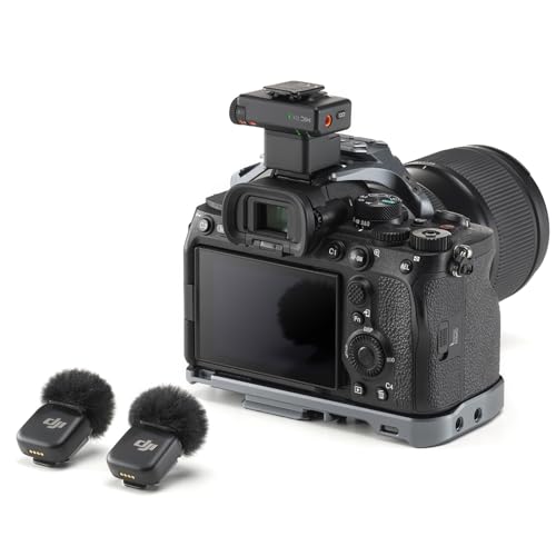 Original for DJI Mic 3/Mic Mini Camera Adapter, Connect Receiver for Sony A6700 ZV-E10 A7C A1 A9M3 FX3 Camera MI Hot Shoe,DJI Mic Mini Accessories