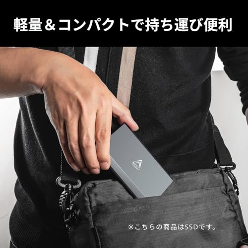 AIOLO INNOVATION SSD 1TB 外付け ポータブルSSD 3年保証 Type-C USB 3.0対応 テレビ録画 PC Windows Mac 高級アルミボディ 静音 耐衝撃高級アルミボディ (1TB-SSD)
