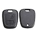 RUNGAO - Carcasa para llave de coche compatible con Peugeot 107 207...