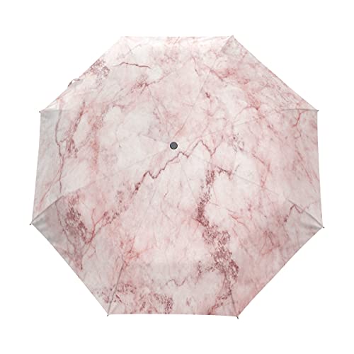 Parapluie pliant automatique cristal minéral résistant et anti-UV pour voyage