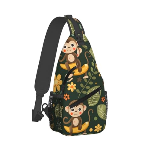 Mochila tipo sling para mujer y hombre, liviana y ajustable miniatura 2