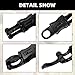 5 Pack Panic Snap Quick Release, Fixed Eye Zinc Alloy Paracord for Get Back Whips, Saddles (Black)