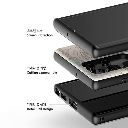 Kakao Friends Compatible With Iphone 14 Pro Magnetic Door Bumper Wallet Case, Card Holder, Dual Layer Protective Bumper Phone Case (6.1 Inch) (Ryan Stamp Beige) #TOP6