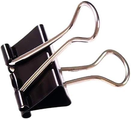 IXLPremier-Grip Foldback Clip 25mm Black Ref 1415/99 [Pack 100]