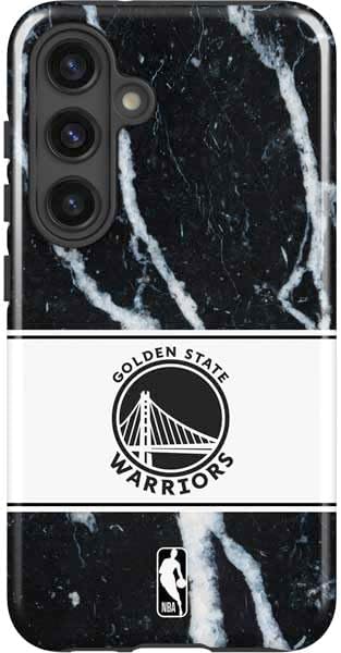 Skinit Impact Phone Case Compatible with Galaxy S25 - Officially Licensed NBA Golden State Warriors Canvas Design