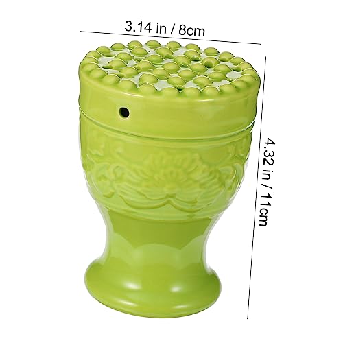 Copa de cerámica Moxa para terapia de masaje diseño resistente al calor de doble capa para moxibustión y relajación y alivio muscular miniatura 2
