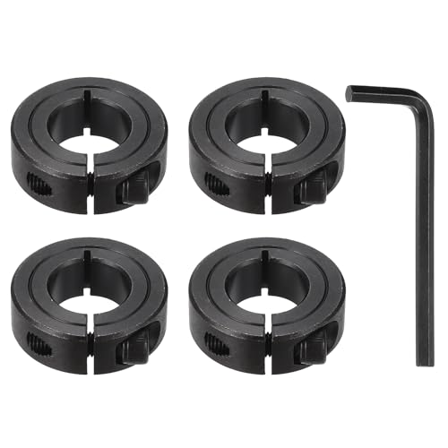 Collar de bloqueo de 3/4 pulgadas de acero negro para proyectos de taller y motores