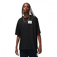 Nike J Flt Ess Ovrsz SS Crew T-Shirt, Nero