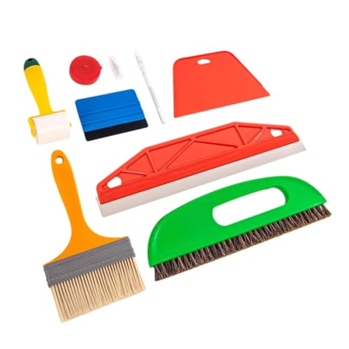 Herramienta de alisado de papel pintado, multifunción, juego de herramientas de alisado para pelar y pegar azulejos de salpicaduras de vinilo de papel