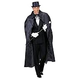 Material: 100% poliéster Amakando Capa negra de vampiro Zorro Graf Drácula para Halloween