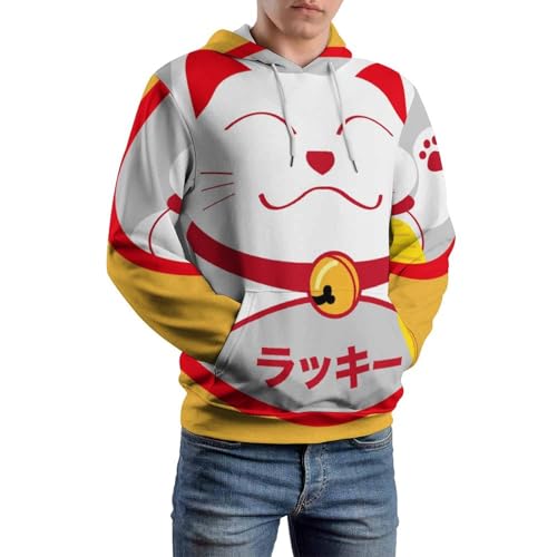 Pull chat chanceux sweats à capuche unisexe pour partager la sérénité - 6