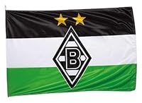 Borussia Mönchengladbach Hiss-Fahne \Logo\ | Offizieller Fanartikel Fohlenshop | Gladbach Vereinsfahne Maße 100 x 150 cm Flagge | Fussball Vereinsfahne