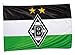 Borussia Mönchengladbach Hiss-Fahne 'Logo' | Offizieller Fanartikel Fohlenshop | Gladbach Vereinsfahne Maße 100 x 150 cm Flagge | Fussball Vereinsfahne