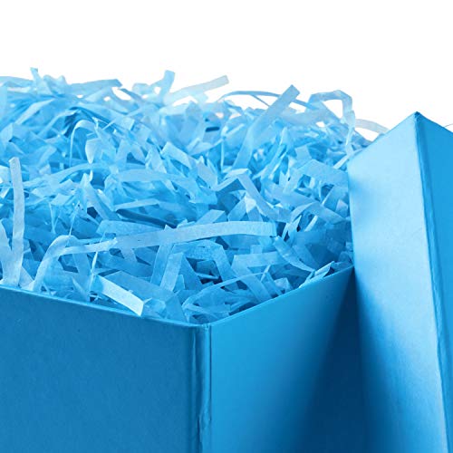 Hallmark 5EBC1818 Medium Gift Box With Lid And Shredded Paper Fill (Turquoise Blue 7 Inch Box) For Birthdays, Graduations, Anniversaries, Baby Showers thumb #5