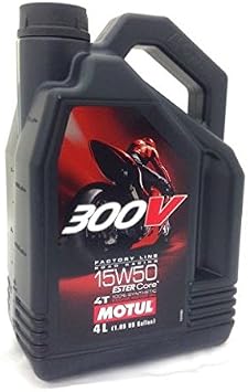 Motul 300V Synthetic Motor Oil - 15W50 - 4 Liter 836241