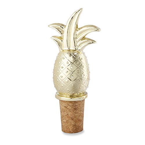 Kate Aspen Gold Pineapple Bottle Stopper, Party Favor, Wine Saver, Wedding Decoration #TOP14