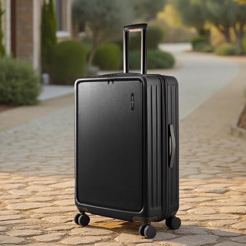 Image of 24 Inch Luggage with Spinner Wheels, Hard Shell Suitcase with TSA Locks for Luggage, Travel Large Suitcase, Expandable Hard Shell Suitcases, Black